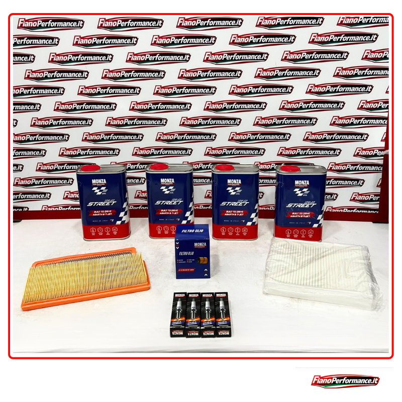 KIT TAGLIANDO COMPLETO  OLIO MOTORE STREET&STAGE 10W60 ABARTH (Copia)