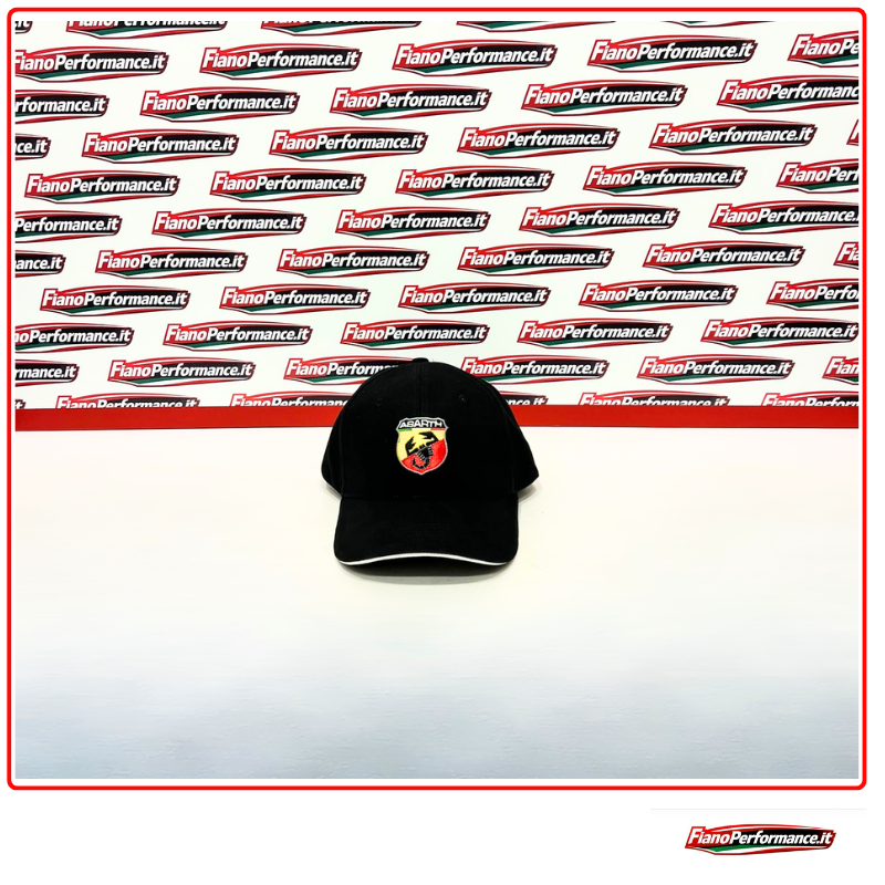 Cappellino nero logo Abarth