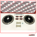 Kit dischi freno forati posteriori Maggiorati 305 mm per 500 Abarth senza distanziale