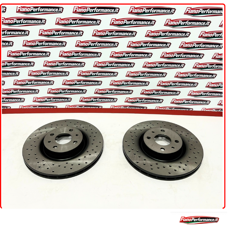 Dischi Freno Anteriori Forati 284mm per 500 Abarth