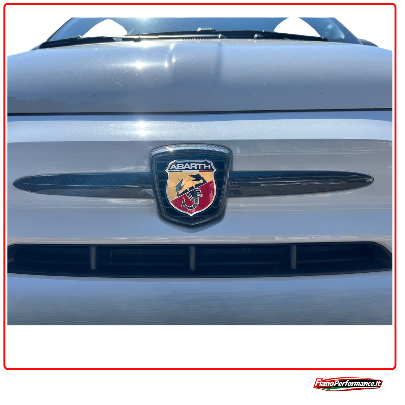Cover logo Anteriore in Carbonio per Abarth 500-595-695