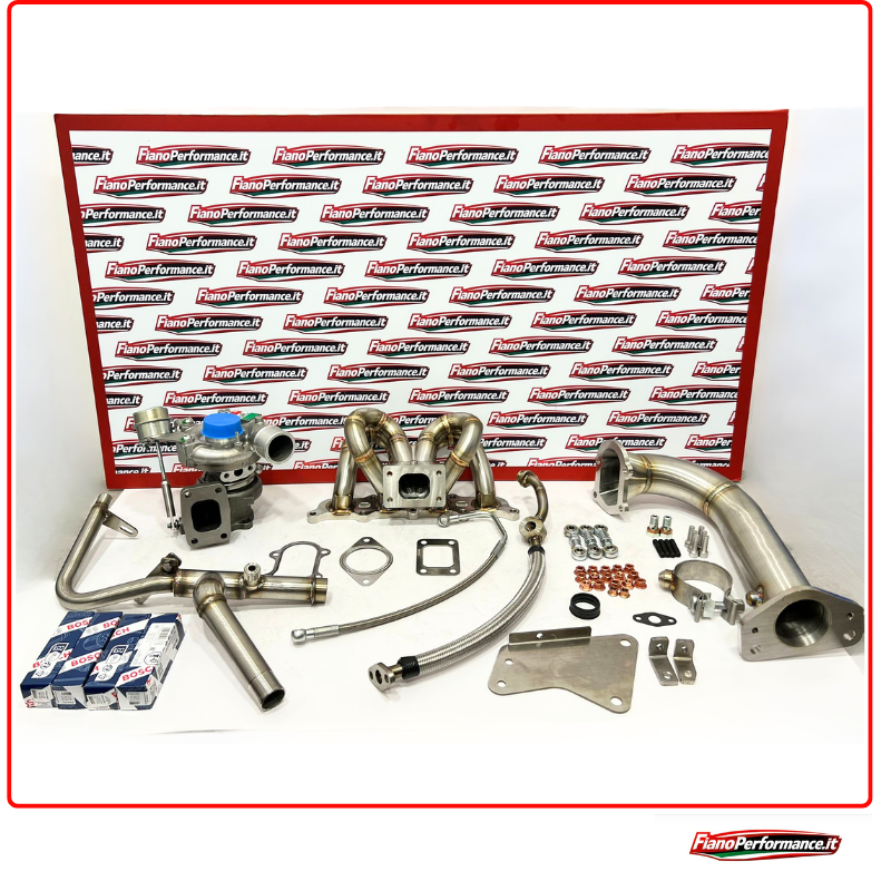 Super kit collettori completo con TURBINA 500 /Punto Abarth per turbo TD04 stage 3+