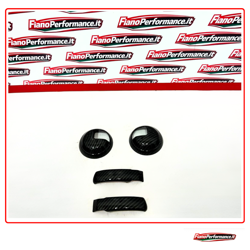 Coppia cover maniglie interne in Carbonio - Abarth 595-695