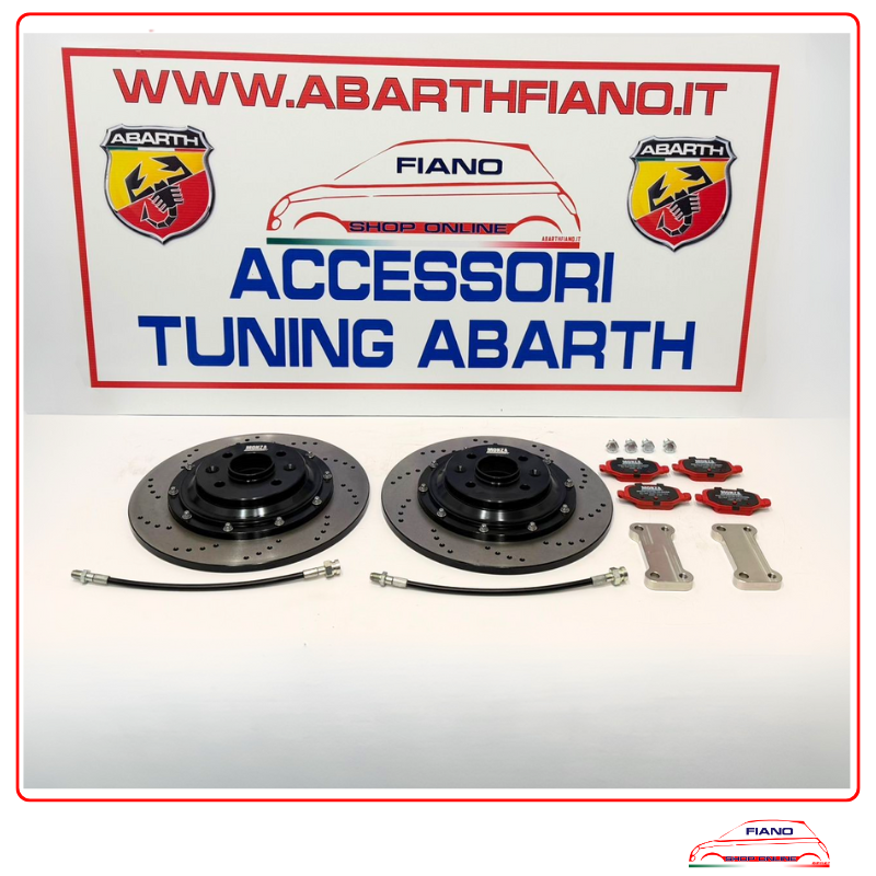 KIT DISCHI FRENO FORATI POSTERIORI MAGGIORATI 305mm