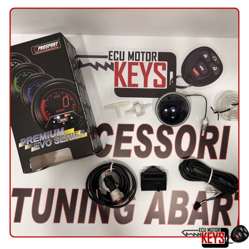 Manometro 4in1 Prosport - per 595/695/500 Abarth con Multi Lettura 60mm