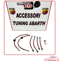 Kit tubi in treccia per Abarth 500/595/695 per impianto frenante BREMBO
